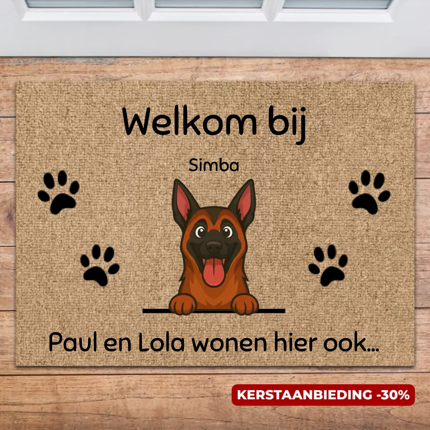 Gepersonaliseerde deurmat